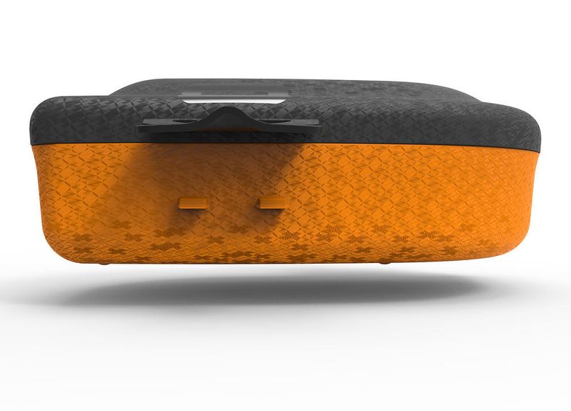 Side view of the MEX Box with an open closure. (Reichle Technologiezentrum GmbH)