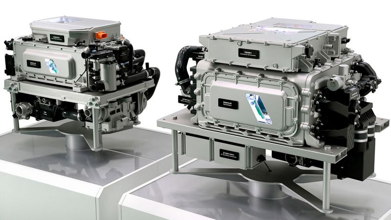 Das neue Brennstoffzellensystem wird in zwei Varianten verfügbar sein: 100 kW und 200 kW. (Bild: Hyundai)