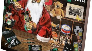 Spannung garantiert: Hinter einem Türchen des Wera-Adventskalenders verbirgt sich in diesem Jahr mit der Mini-Ratsche Zyklop Mini 2 eine exklusive Weltneuheit. (Bild: Wera)