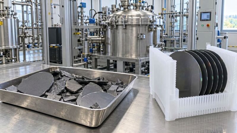 ReSiLient will siliziumhaltige Reststoffe aufbereiten und die daraus gewonnenen Materialien für die Silizium- und SiC-Kristallzüchtung qualifizieren.(Bild:  Dall-E / KI-generiert)