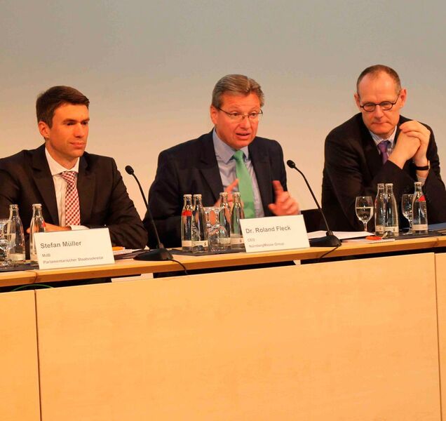 Dr. Roland Fleck, CEO der Nürnberg-Messe Group: „Wir haben einen langen Atem, um die MT-Connect zur Leitmesse zu entwickeln.“ (Reinhardt / Devicemed)
