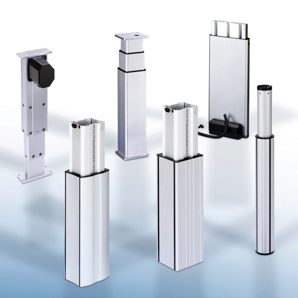 Für jede Anwendung die richtige Hubsäule: Das Portfolio von RK Rose + Krieger umfasst die unterschiedlichsten Ausführungen und Leistungsklassen. (Bild: RK Rose + Krieger)