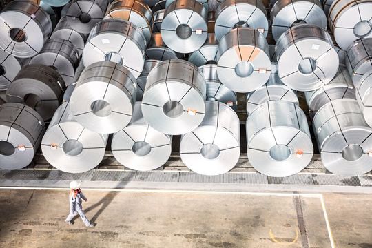 Das Coillager der Salzgitter AG.(Bild:  Salzgitter AG)