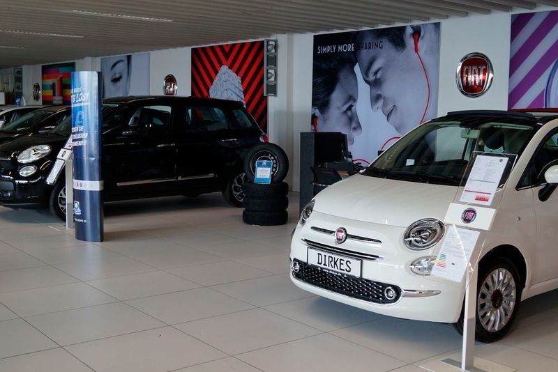 Nach eigenen Aussagen war die Dirkes-Gruppe zuletzt Deutschlands größter Fiat-Händler.  (Autohaus Dirkes)