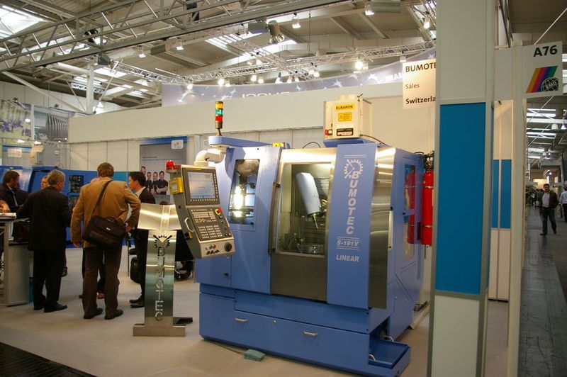 La machine S191linear de Bumotec, fabricant de machines fribourgeois, établi à Sâles. (Image MSM) (Archiv: Vogel Business Media)