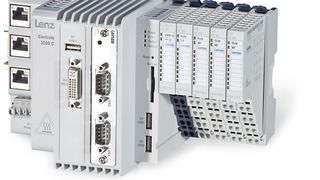 Rechenpower für die Hutschiene: L-force Controller 3200 C mit angereihtem I/O-System 1000 Bilder: Lenze (Archiv: Vogel Business Media)
