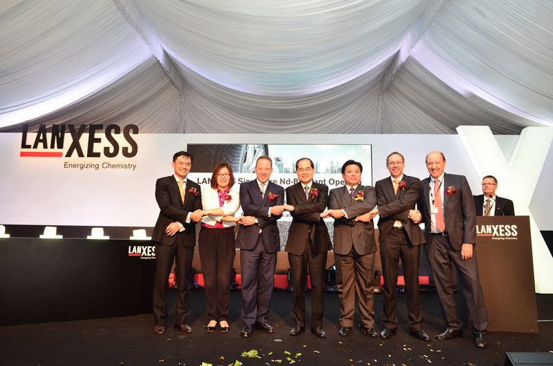 Feierliche Eröffnungszeremonie bei Lanxess China (Bild: Lanxess)
