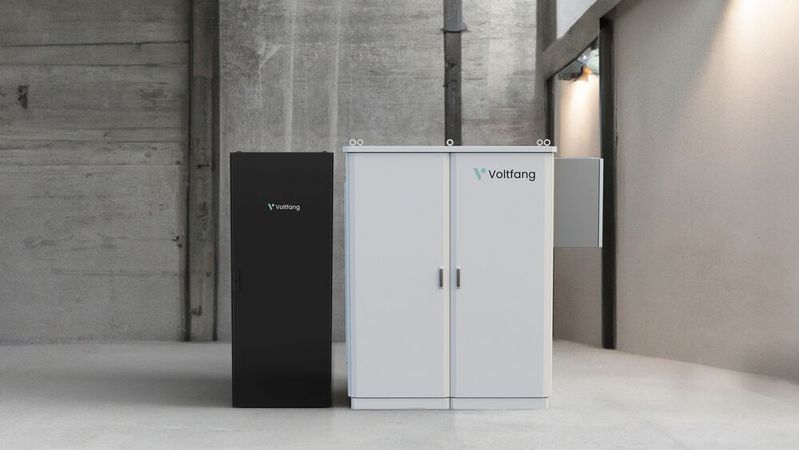 Voltfangs Batteriespeichersysteme richten sich an Gewerbekunden.(Bild:  Voltfang GmbH)