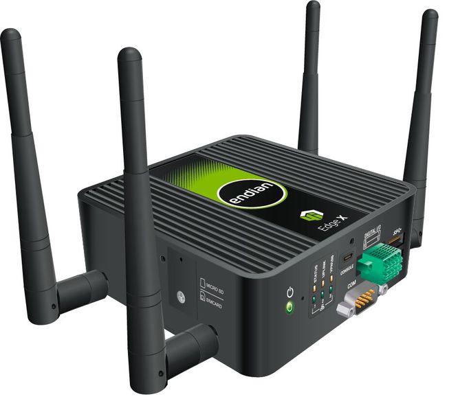 Zur Datenverarbeitung vor Ort ist ein IoT-Gateway mit entsprechender Rechenkapazität gefragt, wie sie beispielsweise das IoT-Security-Gateway Endian 4i Edge X bietet. (Bild: Endian)