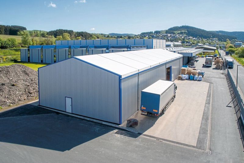 Der Select-Stahlhallenbau steht für systembasierte, individuell geplante Hallen für dauerhaften Raumgewinn. (Bild: Haltec)