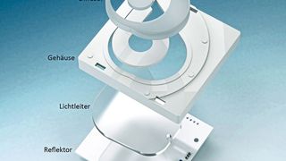 Komplexe Design-Leuchte: Bevor der Entwickler die fertige Leuchte erstellt hat, müssen Muster und Prototypen erstellt werden.  (Mentor)