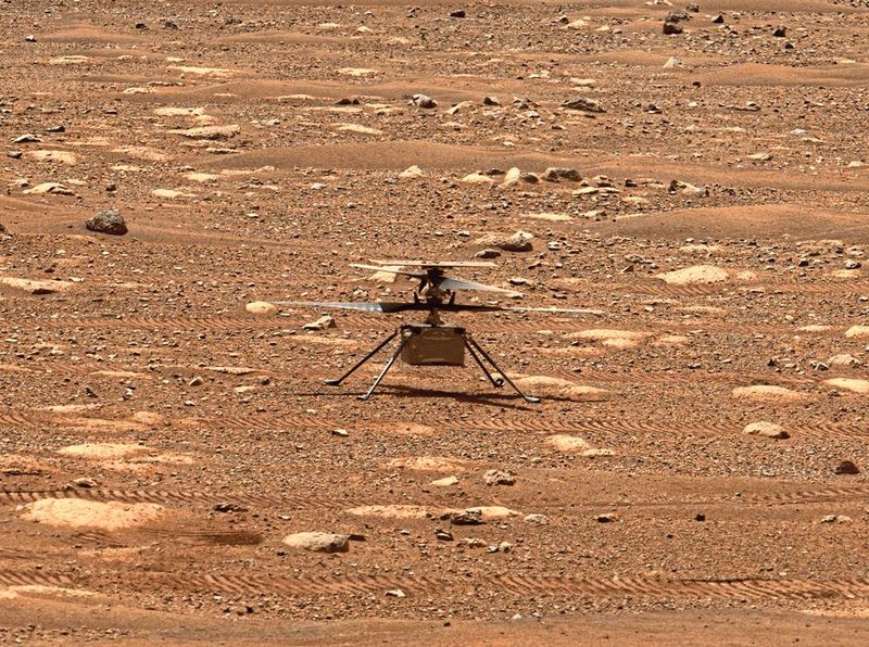 Machbarkeitsstudien, wie der Mars-Helikopterflug Ingenuity, sind ein integraler Bestandteil von Weltraummissionen. Das Bild wurde von der Mastcam-Z auf dem Perseverance-Rover am 8. April 2021 aufgenommen. (Bild: NASA/JPL - Caltech/ASU)