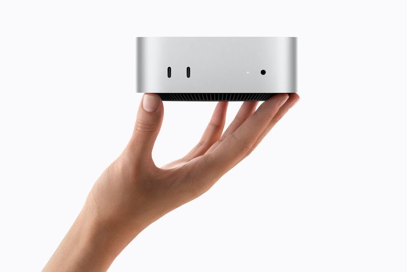 Die neuen Mac minis sind 12,7 x 12,7 x 5 cm klein und arbeiten mit neuen Chips, dem M6 oder dem M5 Pro. (Bild: Apple)