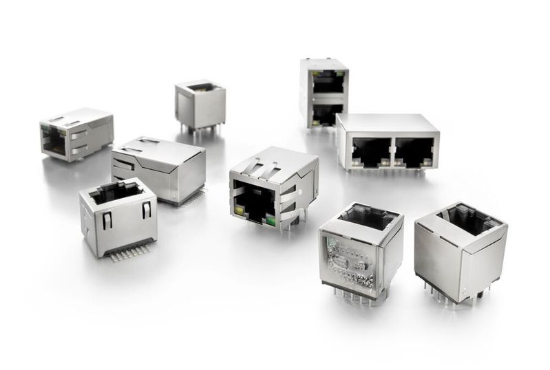 Der Wandel vom Feldbus zu Industrial Ethernet fordert weitere Bauformen von RJ45-PCB-Buchsen. Die Omnimate-Data-RJ45-Buchsen sollen dabei Unterstützen.