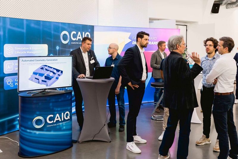 Zahlreiche Partner präsentierten ihre Lösungen für mehr Effizienz in der Produktentwicklung. Es herrschte reger Betrieb an den Ständen. (Bild: Stefan Bausewein/VCG)