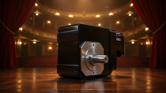 Three features made the K-series bevel gearboxes the ideal choice: the smooth-running helical teeth for quiet operation, the one-piece cast housing for high torsional rigidity, and the compact design for the confined space under the stands.(Source:  Stöber Drive Technology)