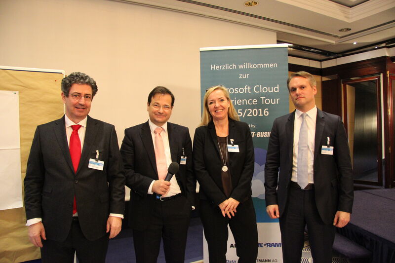 ... den Keynote-Speakern für eine erfolgreiche »Microsoft Cloud Experience Tour« in Stuttgart. (Akademie)