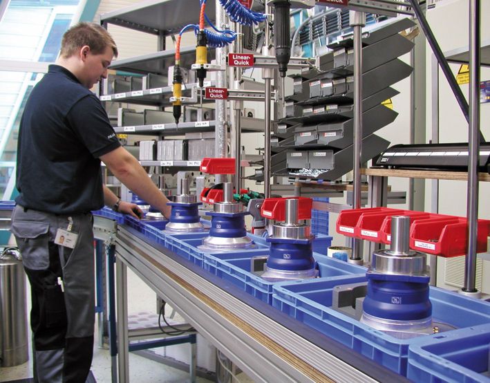 Trotz eines Produktionsrückgangs um 29% wurde die Zahl der Beschäftigten 2009 nur um 5,3% von 280 000 auf 265 000 reduziert. Bild: Wittenstein (Archiv: Vogel Business Media)