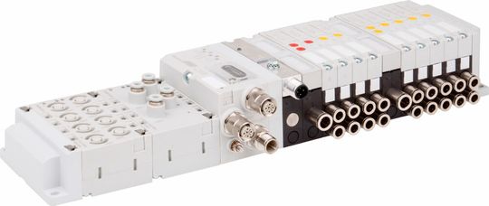 Aventics Advanced Valve Systeme mit OPC UA sind eine digitale Zwillingslösung, die sowohl die Interoperabilität gewährleisten als auch die Produktivität und Effizienz verbessern soll.(Bild:  Emerson Automation Solutions)