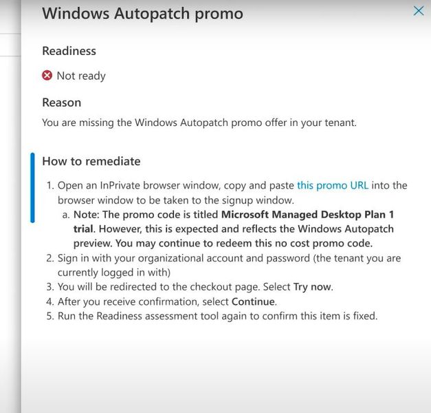 Für alle möglichen Probleme bei der Bereitstellung von Autopilot zeigt der Dienst Informationen an, wie sich das Problem beheben lässt. (Bild: Joos)