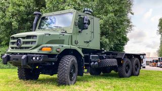 Unter anderem der Zentros von Daimler Truck ist Thema eines möglichen Großauftrags seitens des belgischen Verteidigungsministeriums. Es geht um rund 1.000 taktische Transportfahrzeuge, wie man erfährt ... (Bild: Daimler Truck)