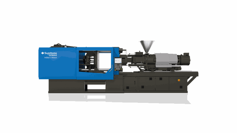 Die vollelektrische Spritzgießmaschine IntElect S von Sumitomo (SHI) Demag demonstriert bei der Herstellung von Getränkeverschlüssen höchste Produktivität, Präzision und Energieeffizienz in einer anspruchsvollen Verpackungsanwendung.(Bild:  Sumitomo)