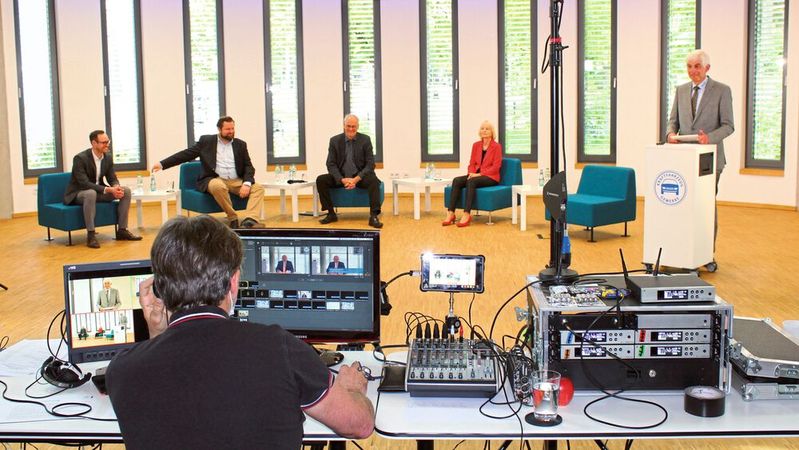 Der Kfz-Landesverband Hessen übertrug die Mitgliederversammlung aus seinem Verbandshaus in Wiesbaden. (Bild:  Kfz-Landesverband Hessen)