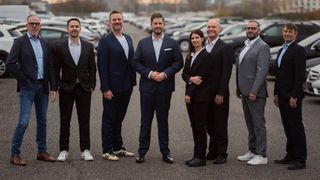 Das neue BCA Deutschland Management Team: (v. l.) Norbert Gerits (Compound Operations), David Neuendorf (Commercial), Florian Berr (Sales Demand), Tobias Münch (Geschäfsführer), Sabine Huxhol (People & Culture), Robert Weber (Finance), Thomas Matschke (Online Operations), Frank Becker (IT). (Bild: BCA)