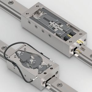 Bild 1: Alternative zur pneumatisch betriebenen Klemmung: Hema testet mit den Prototypen Linclamp G-SMA (links) und Linclamp K-SMA (rechts) zwei unterschiedliche Konzepte mit Formgedächtnislegierungen.