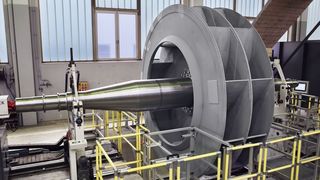 Realer Rotor auf dem Prüfstand. (Alle Bilder: Ventilatorenfabrik Oelde GmbH) (Archiv: Vogel Business Media)