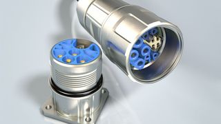 Anbindung aller Lebensadern auf wenig Bauraum: Han M23 Steckverbinder eignen sich besonders für raue Umgebungen mit hohen Schutzanforderungen.  (Harting)