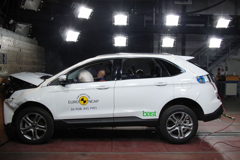 Auch dem Ford Edge haben die Tester fünf Sterne verliehen. (Euro NCAP)