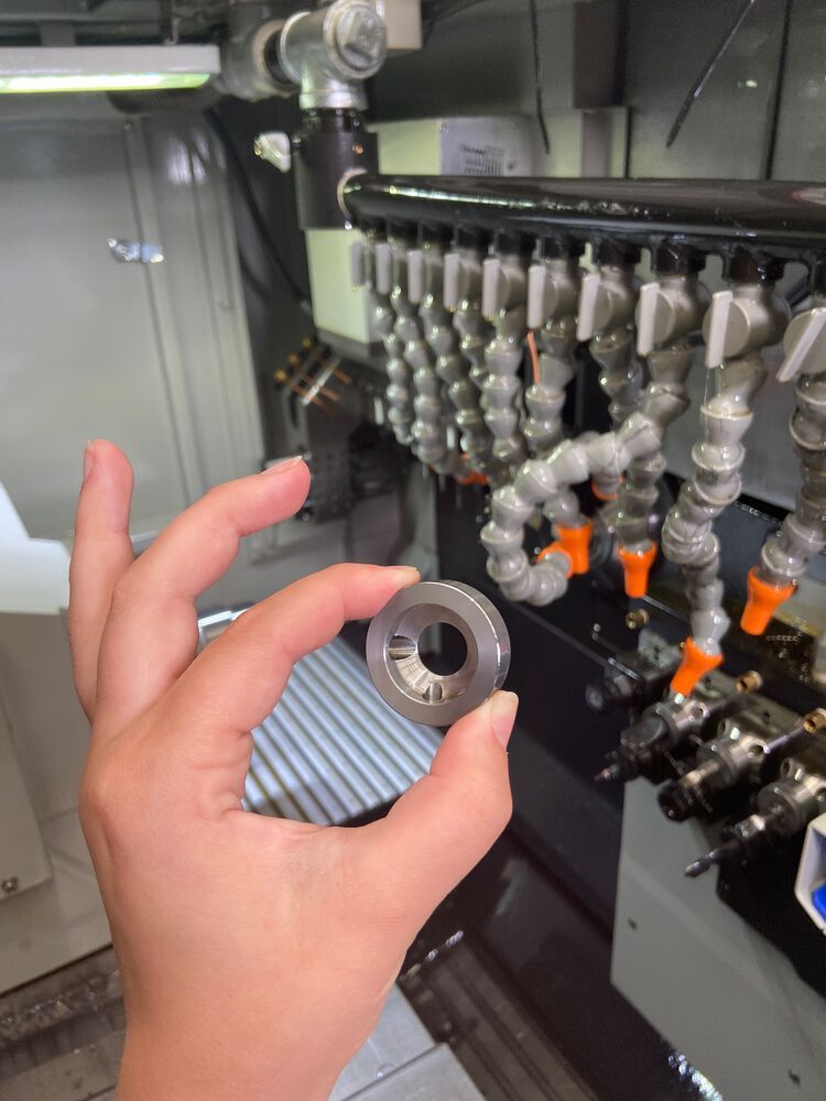 Compact sliding head machine increases productivity of parts