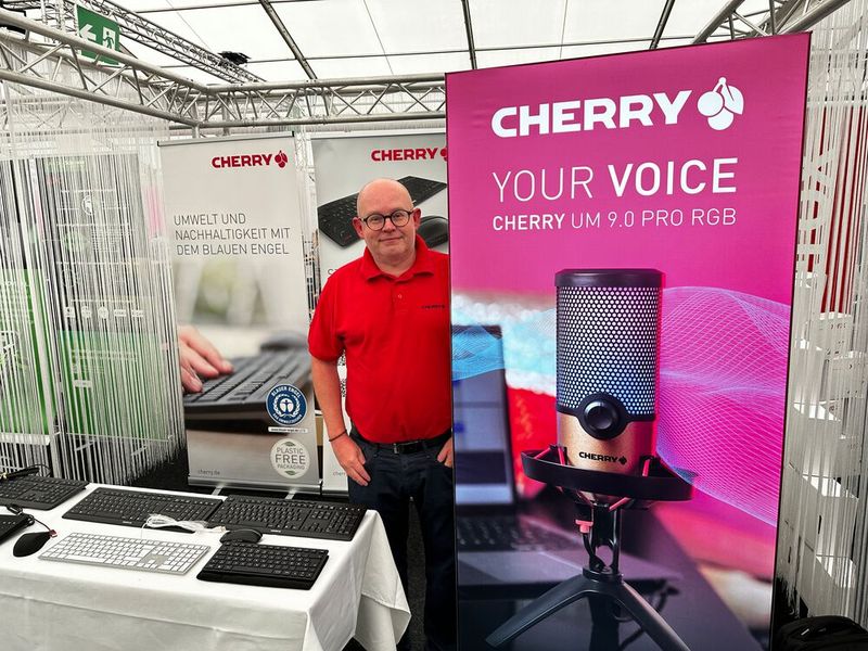 Bestimmt kann Markus Meiser (Cherry) himmlisch singen. (Bild: Vogel IT-Medien)