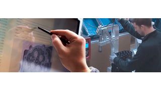 Der intelligente Montageassistent "Clever Klaus" führt die Mitarbeiter mit digitalen Anleitungen Schritt für Schritt durch den Montageprozess. (Bild: IDS)