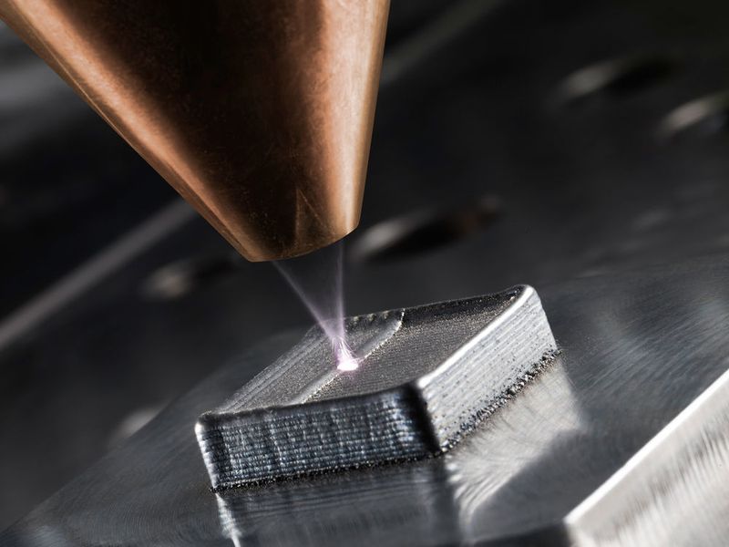 La fabrication additive métallique n'est pas prête de remplacer l'usinage par enlèvement de coupeau mais elle ouvre de nouveaux horizons pour la fabrication de pièces aux géométries  très complexes. (Trumpf)