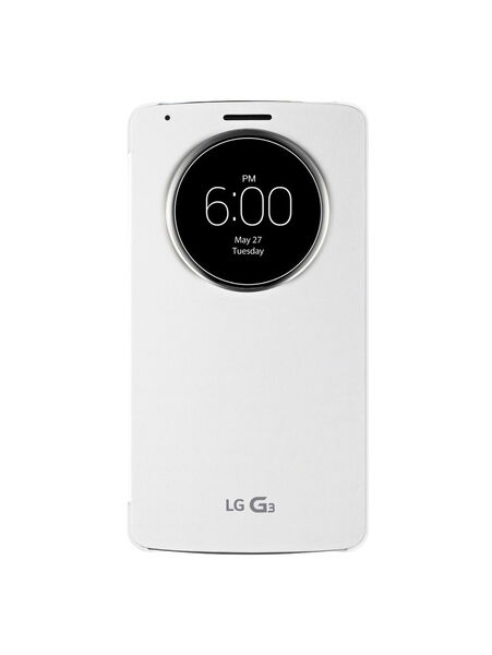 Für einen schnellen Überblick und Zugriff auf häufig genutzte Apps sorgt das „Quick-Circle-Case“. (Bild: LG)