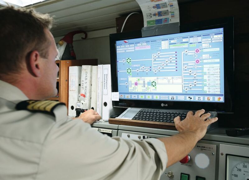 Das Climatix IC Remote Servicing System sammelt über das Internet wichtige Anlagedaten der MV Oslofjord und stellt diese aggregiert auf einem Dashboard zur Verfügung. (Siemens)