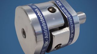 Die Gelenkkupplung KBGK nimmt hohe Axialkräfte auf und gleicht hohen Radial- und Winkelversatz aus. (KBK)