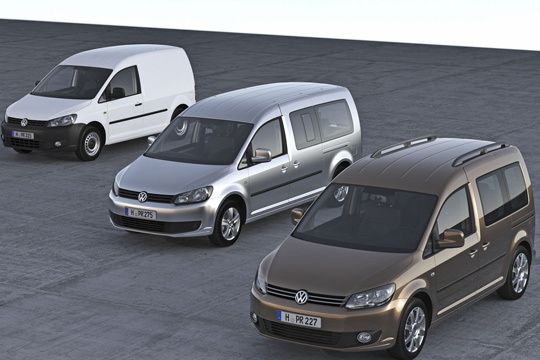 Die Caddy-Family: Kastenwagen, Van und Kombi. (Archiv: Vogel Business Media)