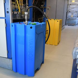 Séparation technique : grâce au type de raccord utilisé, toute confusion entre les produits neufs et les produits usagés est exclue.(Image : Richard Geiss S.A.R.L.)