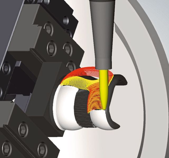 Stratégies de finition hyperMILL efficaces pour le fraisage à l'aide de fraises tonneaux : les implants usinés de manière additive ne doivent plus être retravaillés. (Open Mind)