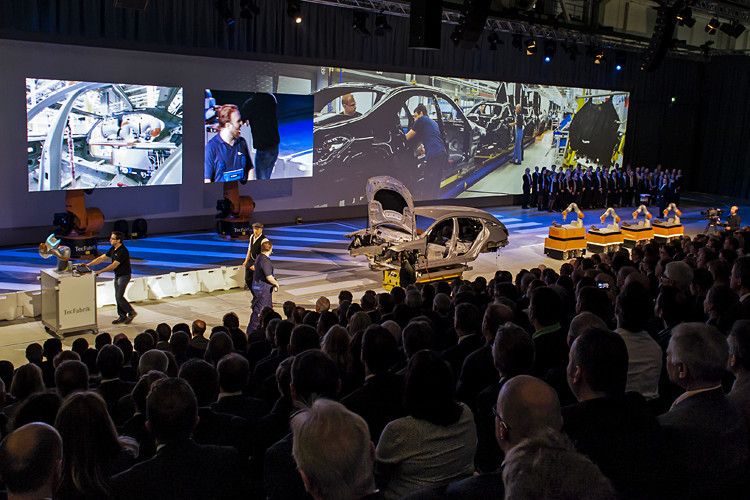 Mit einem Festakt feierte Mercedes-Benz am 27. März das 100-jährige Jubiläum des Standortes Sindelfingen. (Foto: Daimler)