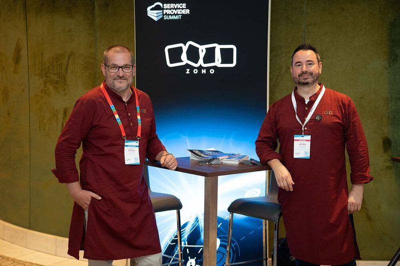 Heinz Seliger und Michael Meisen von Zoho Corp (Bild: Werbefotografie Emme)