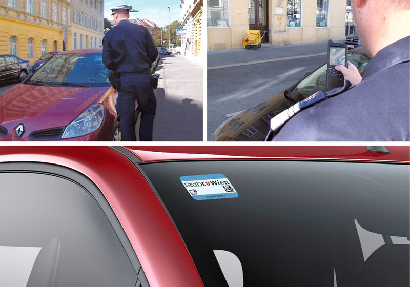 Das speziell für den Einsatz in der automatischen Fahrzeugidentifikation entwickelte RFID-Windshield Label Global ermöglicht die automatische und berührungslose Fahrzeugidentifikation. (Schreiner Group)