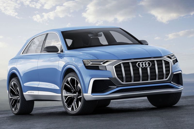Audi gewährt auf der Automesse in Detroit einen Ausblick auf den sportlichen Q8. (Audi)