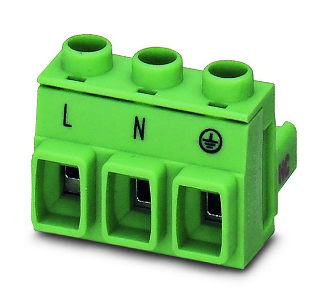 Bild 3: Der kompakte HCV-Stecker GMSTB 2,5 HCV wurde für einen Leiteranschluss von 2,5 mm² und eine 600-V-UL-Anwendung konzipiert (Archiv: Vogel Business Media)