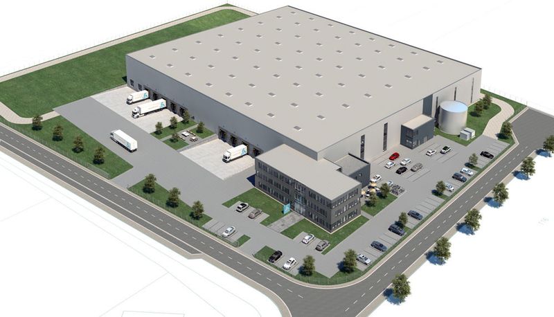 Das neue Lager soll die Logistik von Odlo zusammenführen. (Bild: Dr- Thomas + Partner)