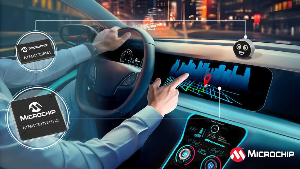 Mehr Display-Größen: Microchip erweitert Touchscreen-Controller maXTouch M1