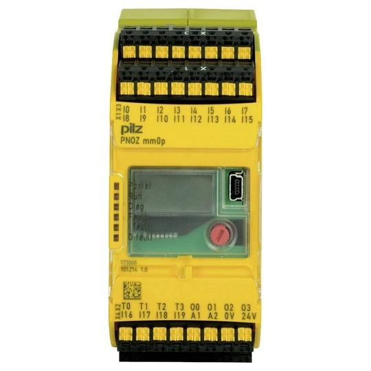 Dieses System, das sich heute in fast jedem Schaltschrank von Maschinen und Anlagen findet, ist ein Vertreter der Pnoz von Pilz – der Pnoz mm0p. Er schrieb Technikgeschichte.(Bild:  Pilz)